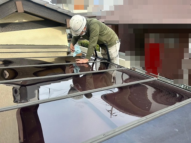 中央市　テラス屋根張り替え